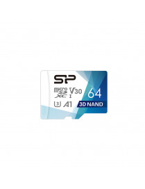 Micro SD SP Colorful 64GB SDXC UHS-I U3 V30 A1  c adaptador