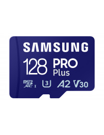 MicroSD SAMSUNG 128GB Pro Plus  UHS-I SDHC U3 V30 A2 c adaptador